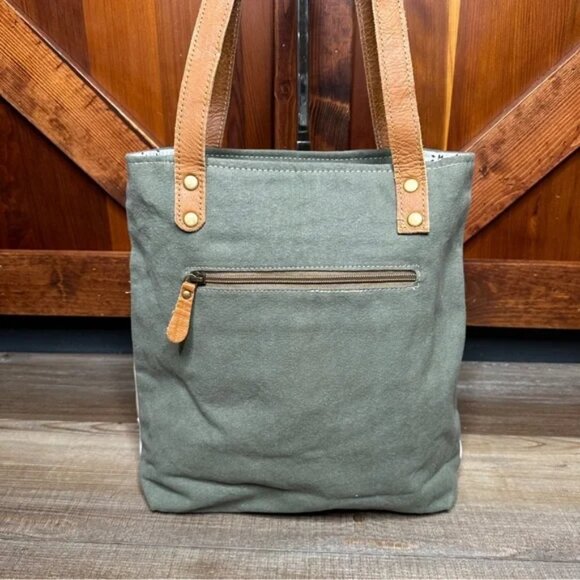 Myra Bag Expedition Tote Upcycled Canvas Purse NWT - Picture 8 of 9